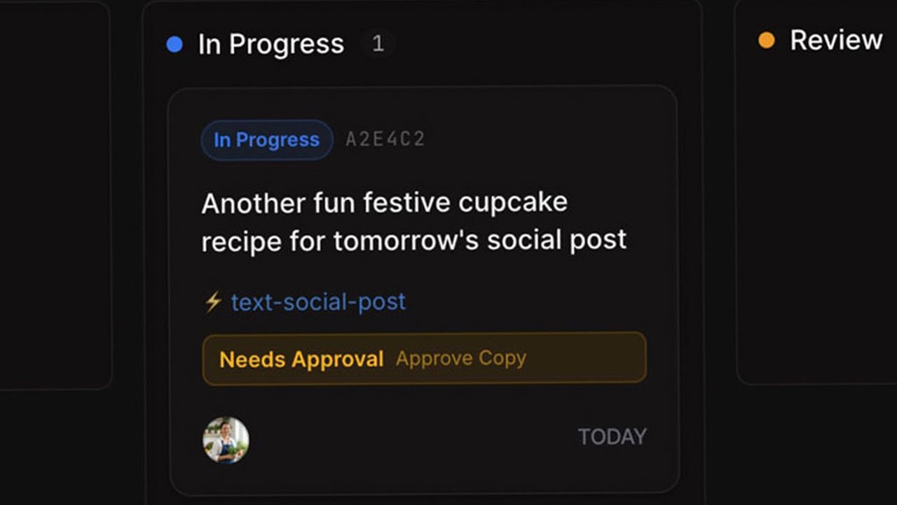 An approval gate showing that Bakin needs human approval before continuing.